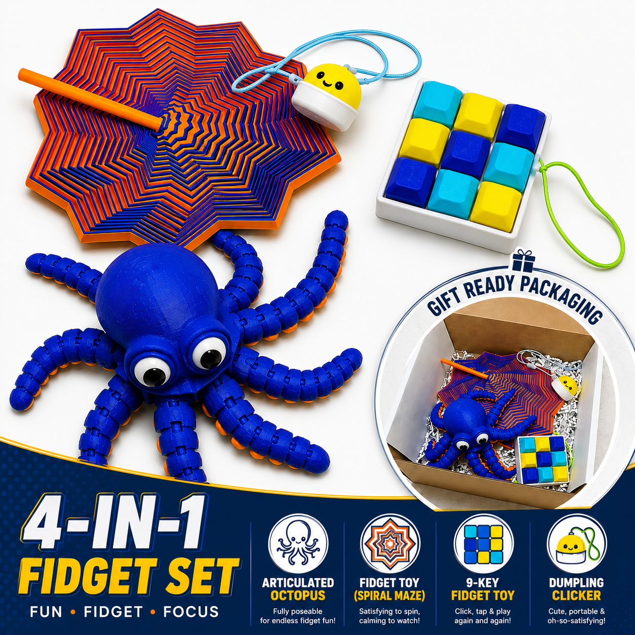 Fidget Toys Box for Kids & Adults